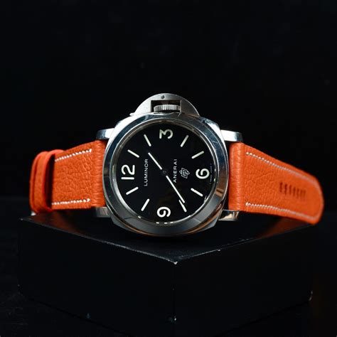 panerai with orange strap|where to buy panerai straps.